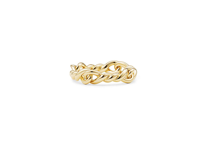 Gold Plated Delicate Twisted Ring